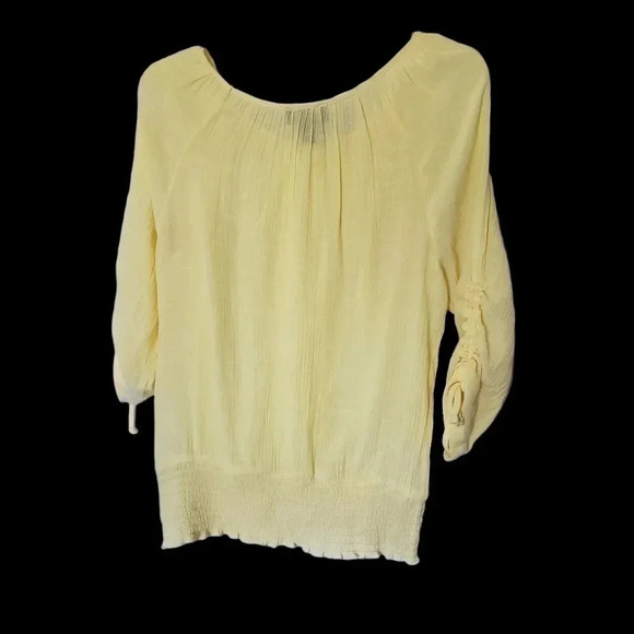 -IZ Byer women blouse size L yellow color - Picture 3 of 10